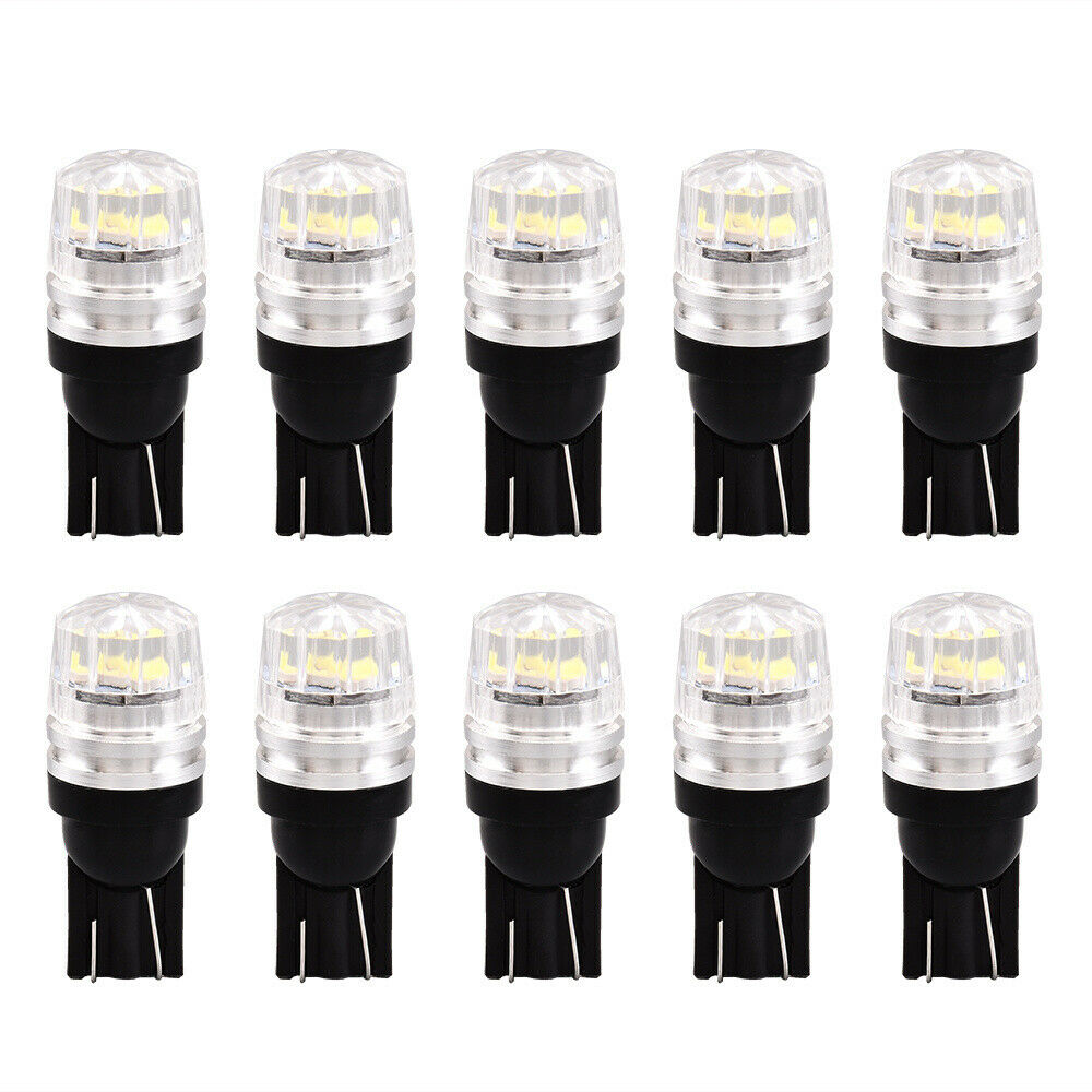 10x T10 501 Led White W5w Car Side Light Bulbs Number Plate Interior Bulb