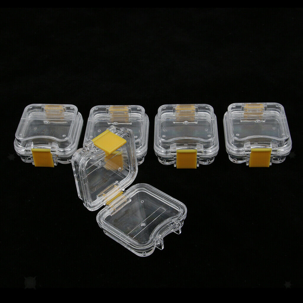 5 Pcs Mouth Guard Case Orthodontic Dental Retainer Denture Storage Container