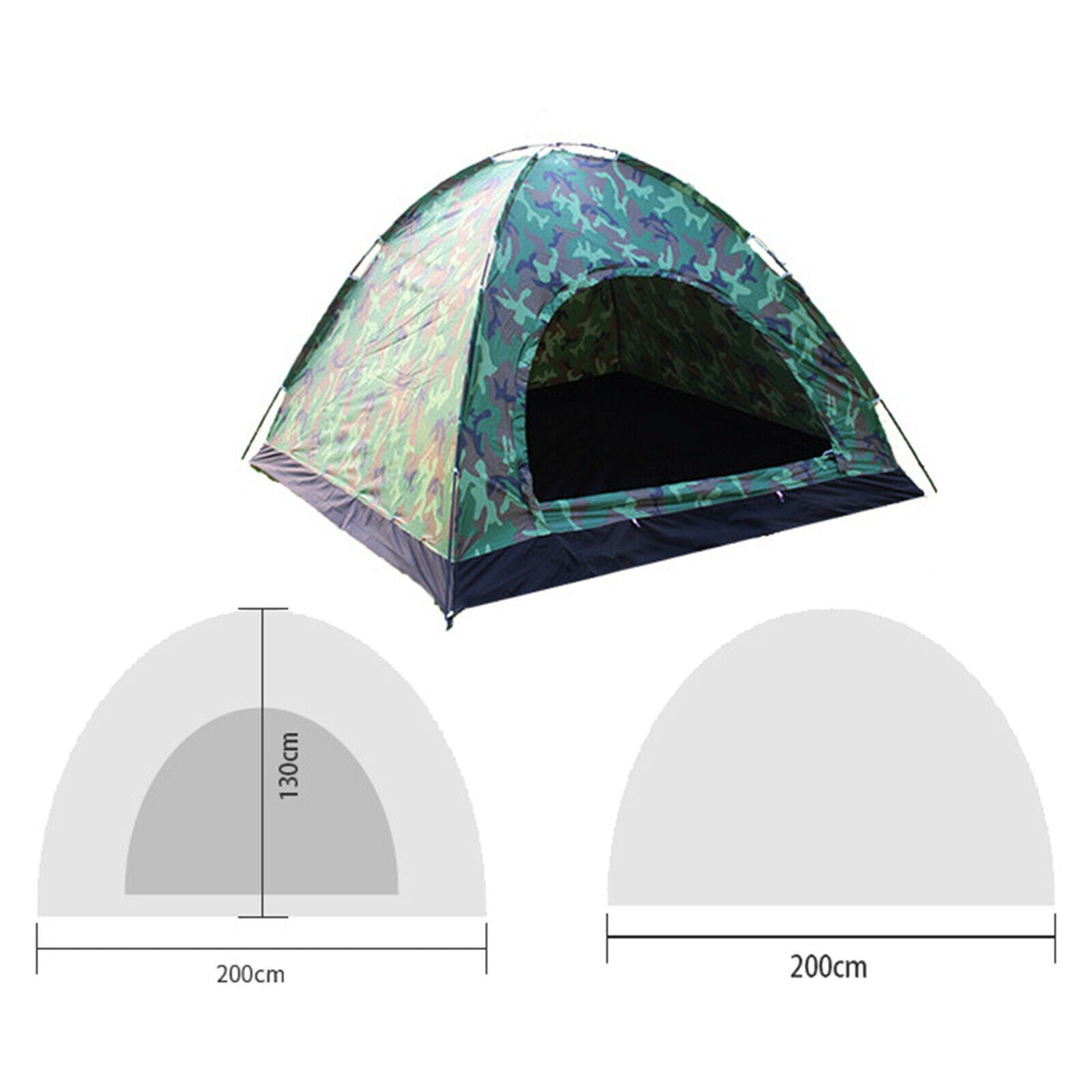 Camping Hiking Tent 3-4 People Waterproof Auto Outdoor Instant   Up Tent