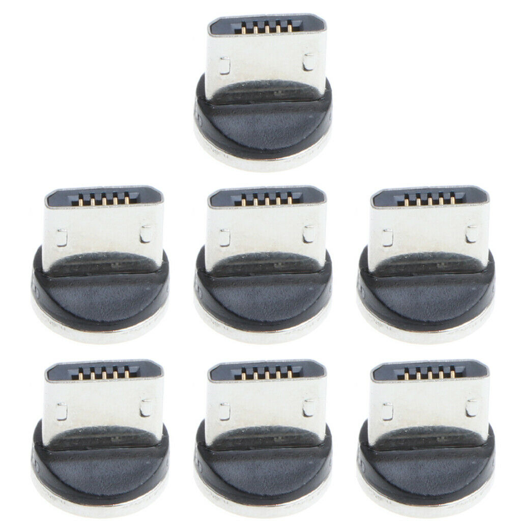 7x Mini Micro USB Magnetic Adapter Charging Cable Tip for Android USB Cable