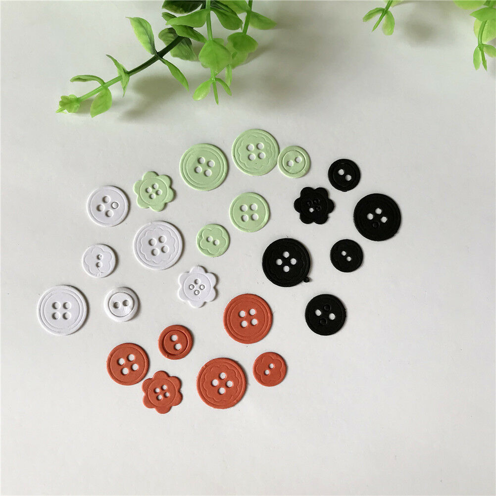 Button Design Metal Cutting Dies For DIY Scrapbooking Paper Cards .l8