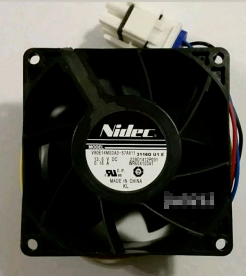 for NIDEC V80E14MS2A3-57A611 239D1412P002 GE WR60X10356 DC13.6V 0.16A FAN  5