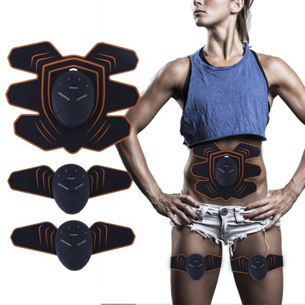 2 Pieces Portable Stimulator Training Fitness Workout Belt Shaper Gear