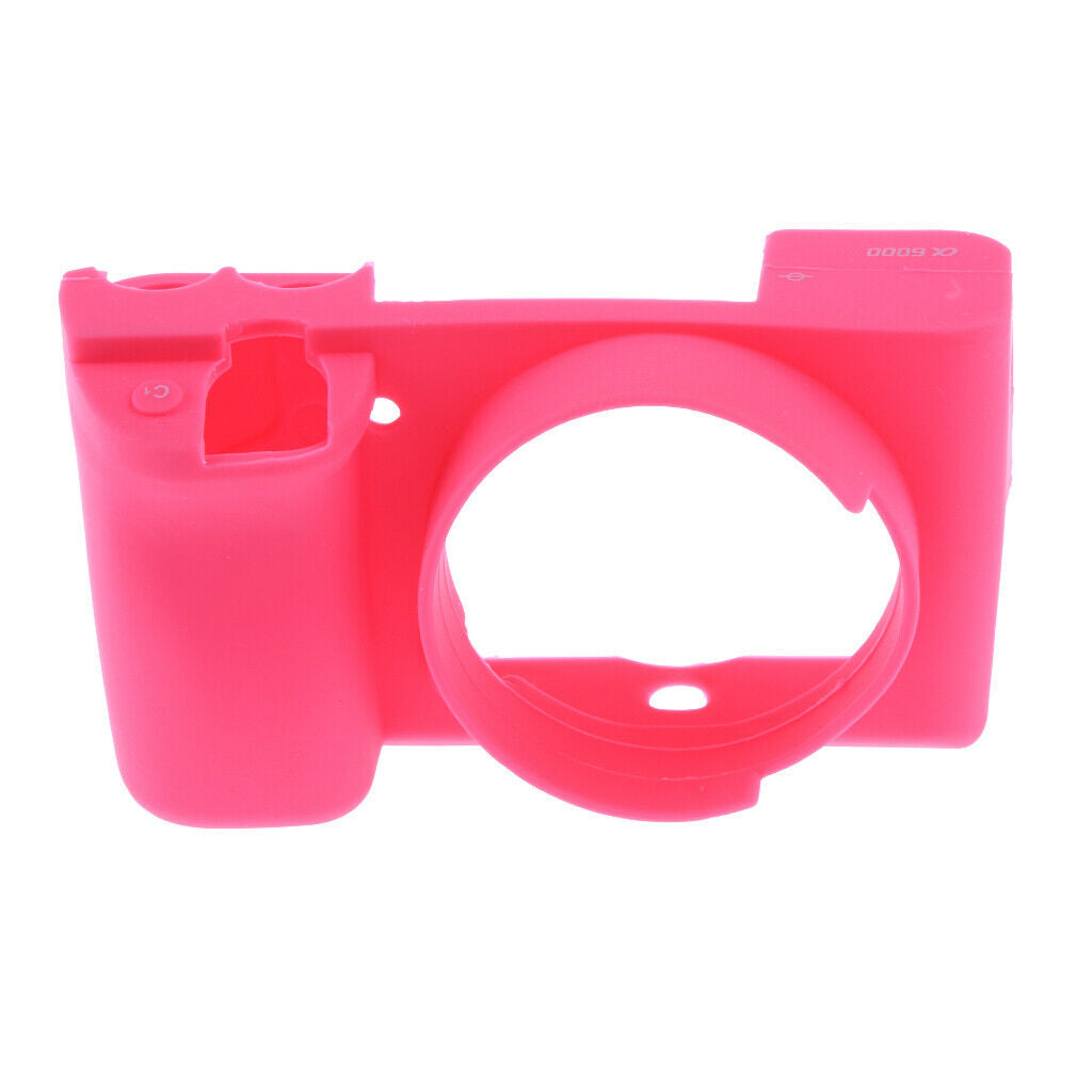 Soft Silicone Rubber Camera Protective Cover Case For  A6000 Black+Red