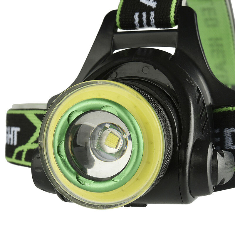 Rechargeable XML-T6+COB Headlamp 18650 Headlight Head Lamp Torch BDAU