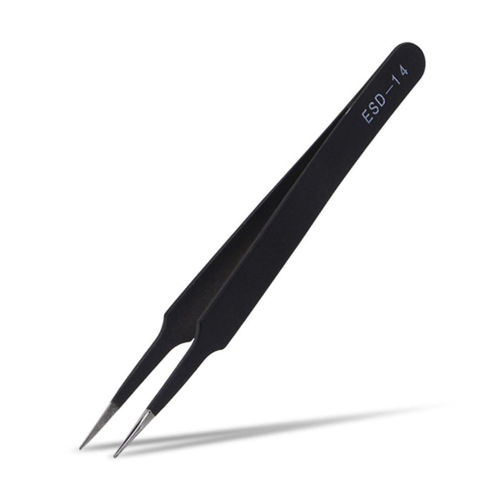 6x Stainless Steel Tweezers Kit for Nail Hair Eyebrow Plucker Beauty Slanted Tip