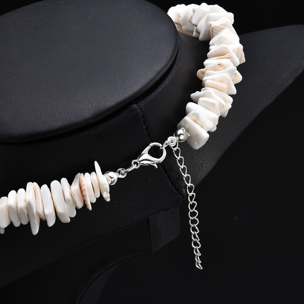 White Conch Clam Chips puka Shell Necklace Collar Choker Fashion For Women Men