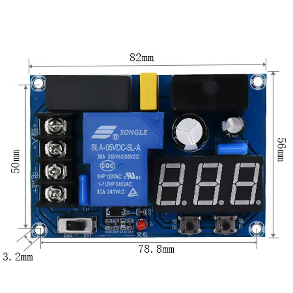 8-120V Battery Charging Module Battery Overshoot Protection Control Board