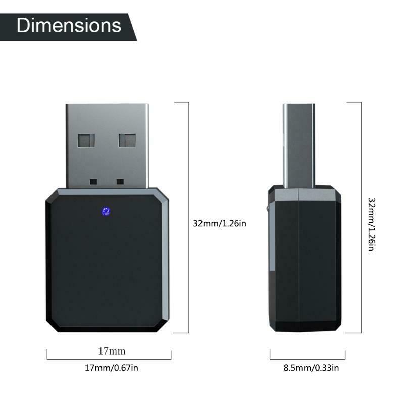 KN318 Bluetooth-compatible receiver dual output AUX USB stereo car hands-free