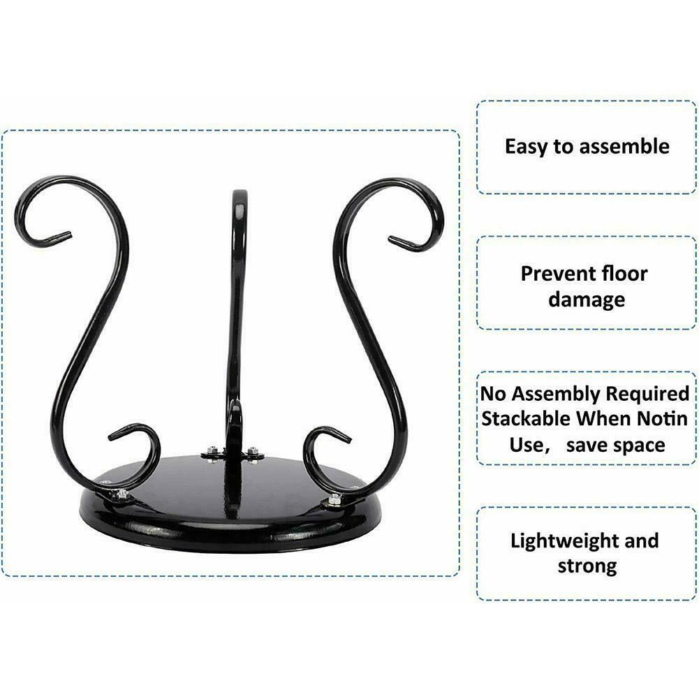 2 Packs Metal Plant Stand Flower Pot Holder Rack Indoor Outdoor Planters