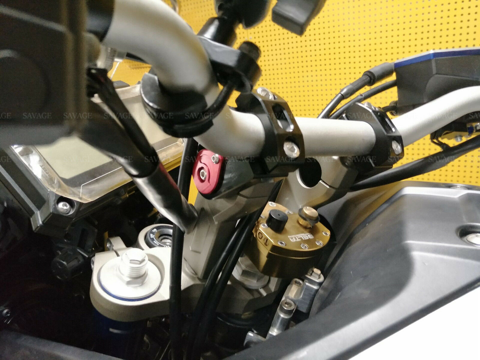 Universal Motorcycle Adjustable Riser Handlebar Higher Extend Adapter 28mm
