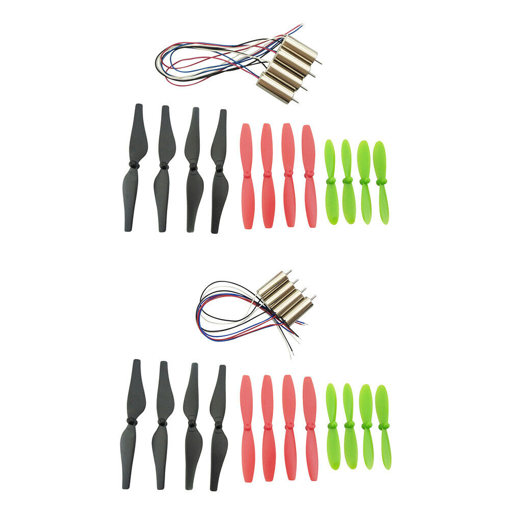 8520 Brush Motor 3.7V CW/CCW Hollow Cup Motor w/ Propeller Prop for RC Drone