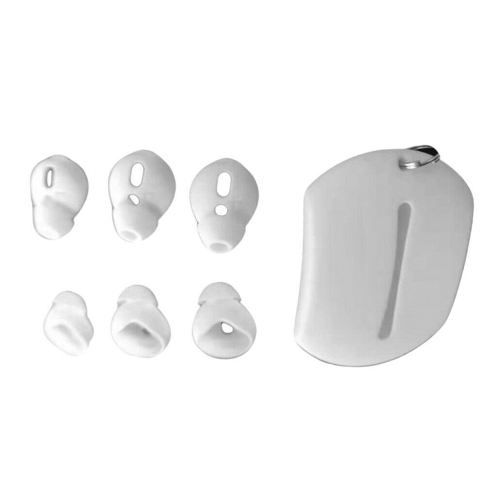 6-Pair Silicone Soft Inear Headset Cover Anti-slip for Airpods Black+White