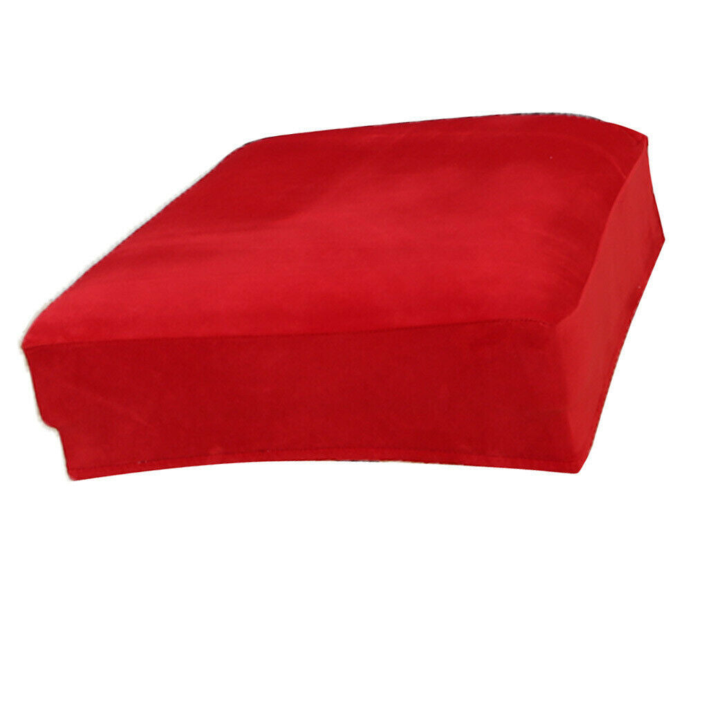 Velvet Polyester Stretch Wedding Banquet Dining Chair Seat Cover  Red