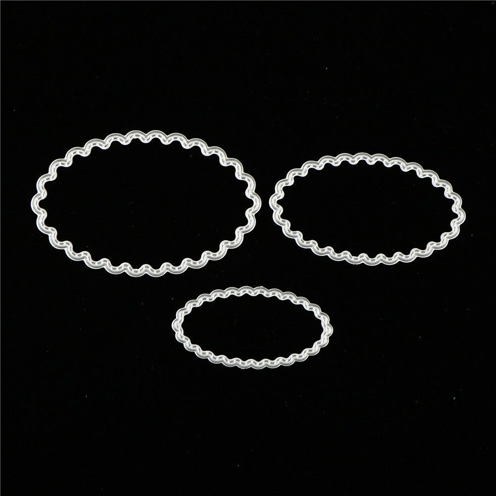 6pcs oval metal cutting dies stencil scrapbook album paper embossing craf.l8
