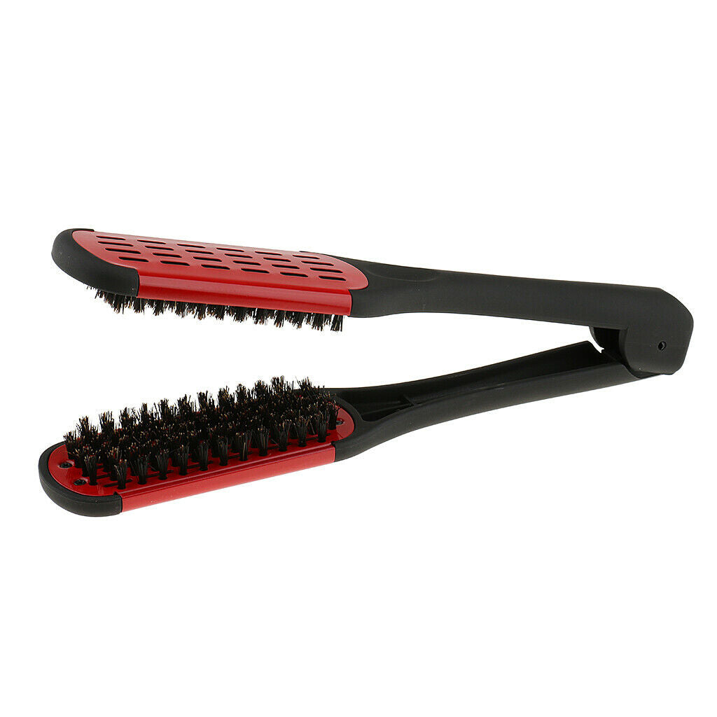 Hair Straightening Hairdresser Hair Straightener Brush Combing Hair Styling Comb