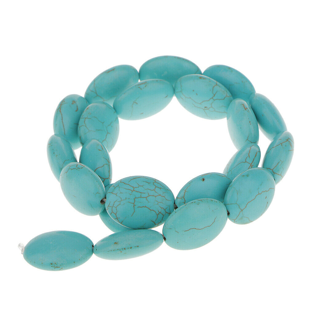 Natural Blue Turquoise Rondelle Gemstones Loose Beads Findings Jewelry Making