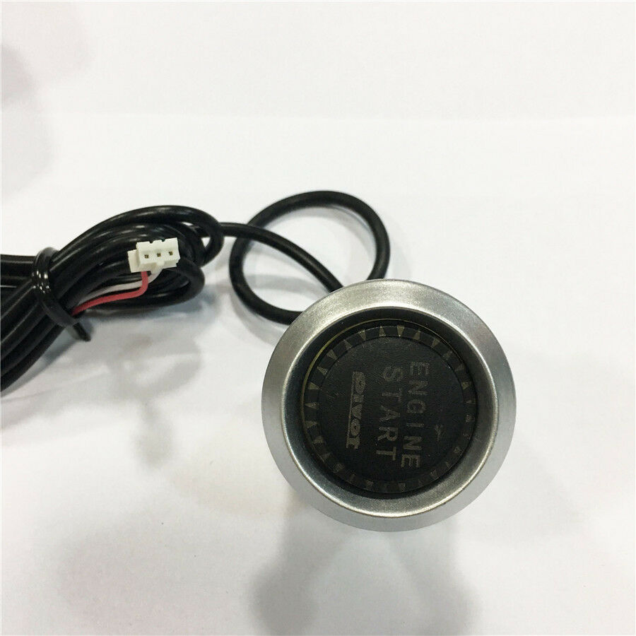 Durable 12V Car Engine Ignition Starter Push Button Switch Red Illumination Kit