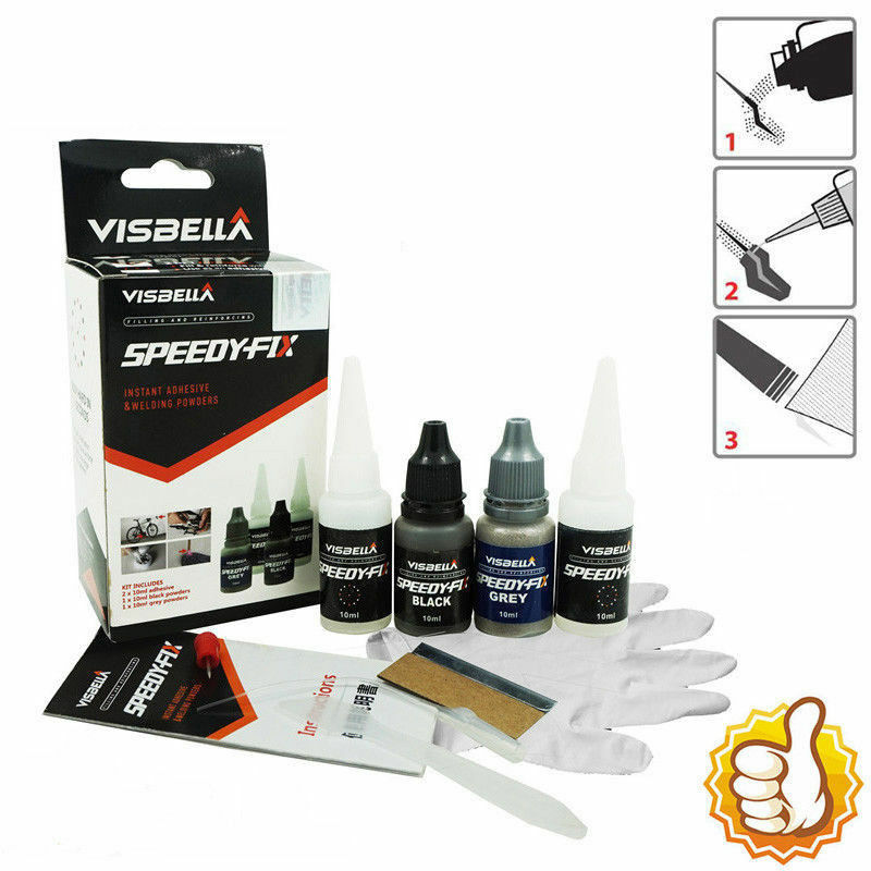 Strong Powder Adhesive Glue Kit 7 Second Quick Bonding Speedy Fix Repair S150