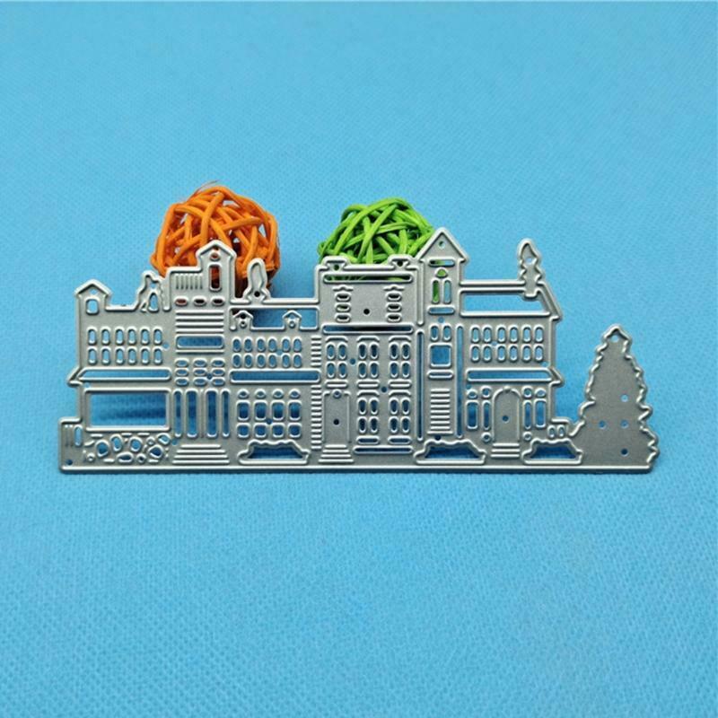 Christmas House Tree Metal Cutting Dies Stencil DIY Scrapbooking Album Paper