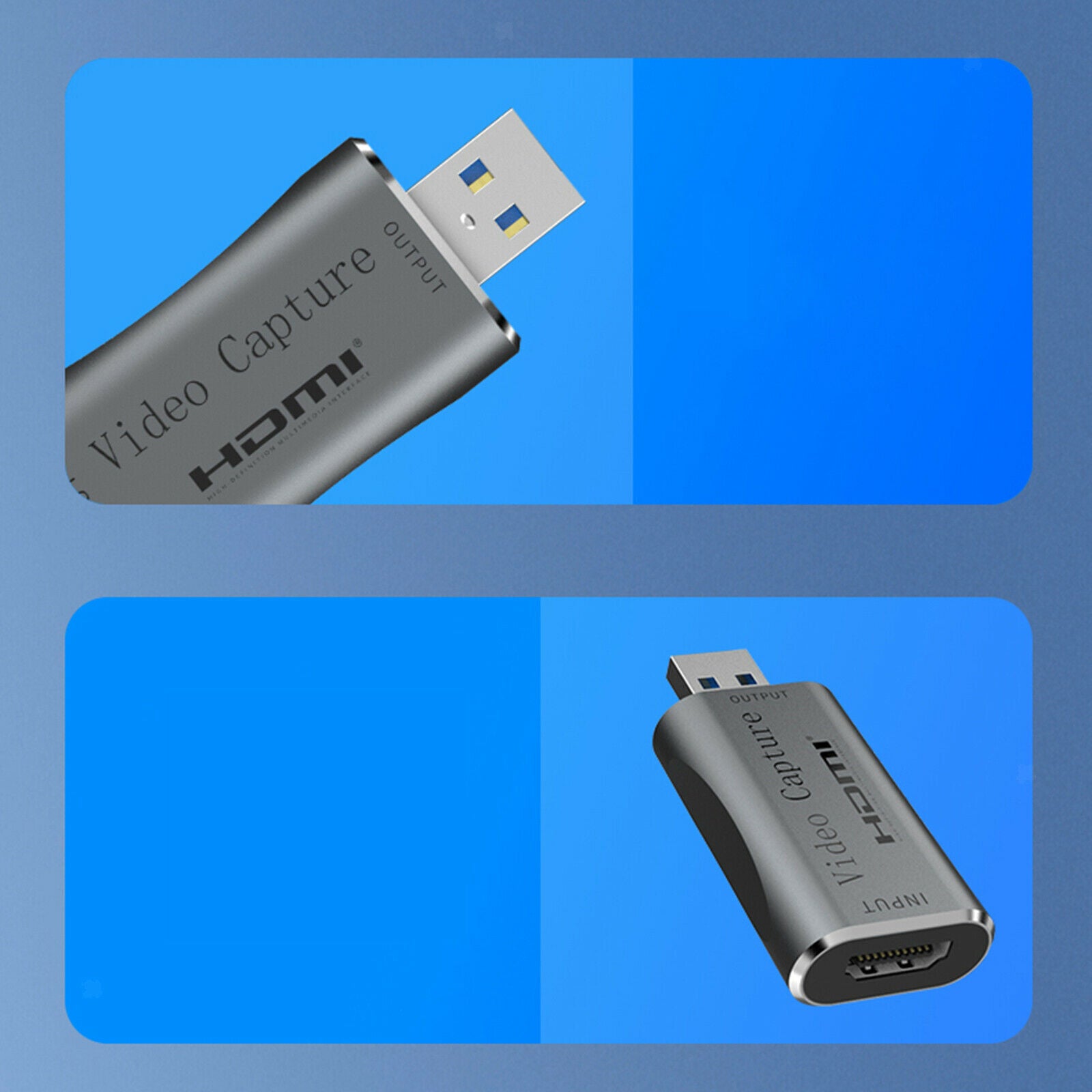 Video Capture Card HDMI to USB 1080p USB Video Recording Screen Sharing