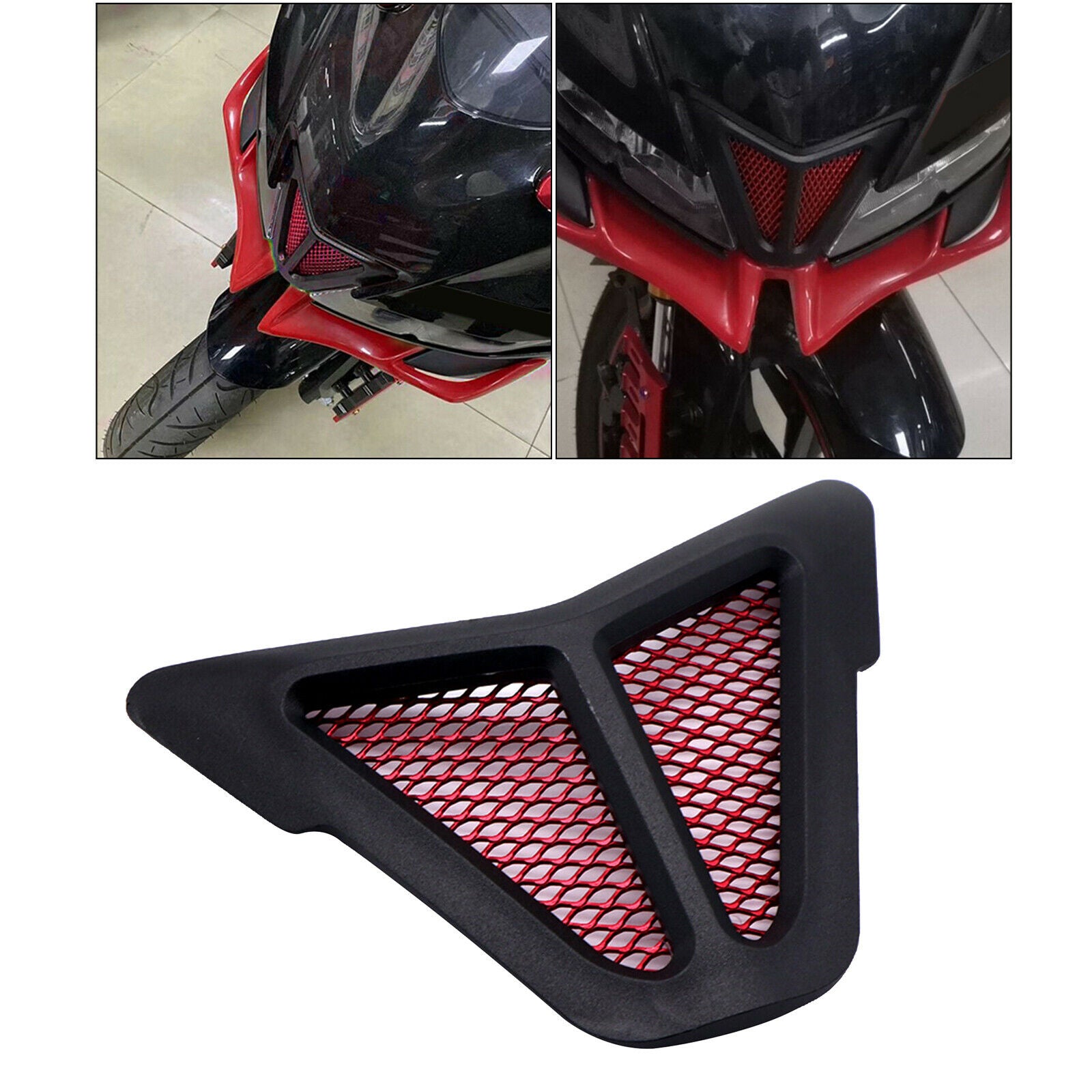 Front Air Cover Grilled Guard Replaces for Yamaha R15 V3 Spare Parts Red