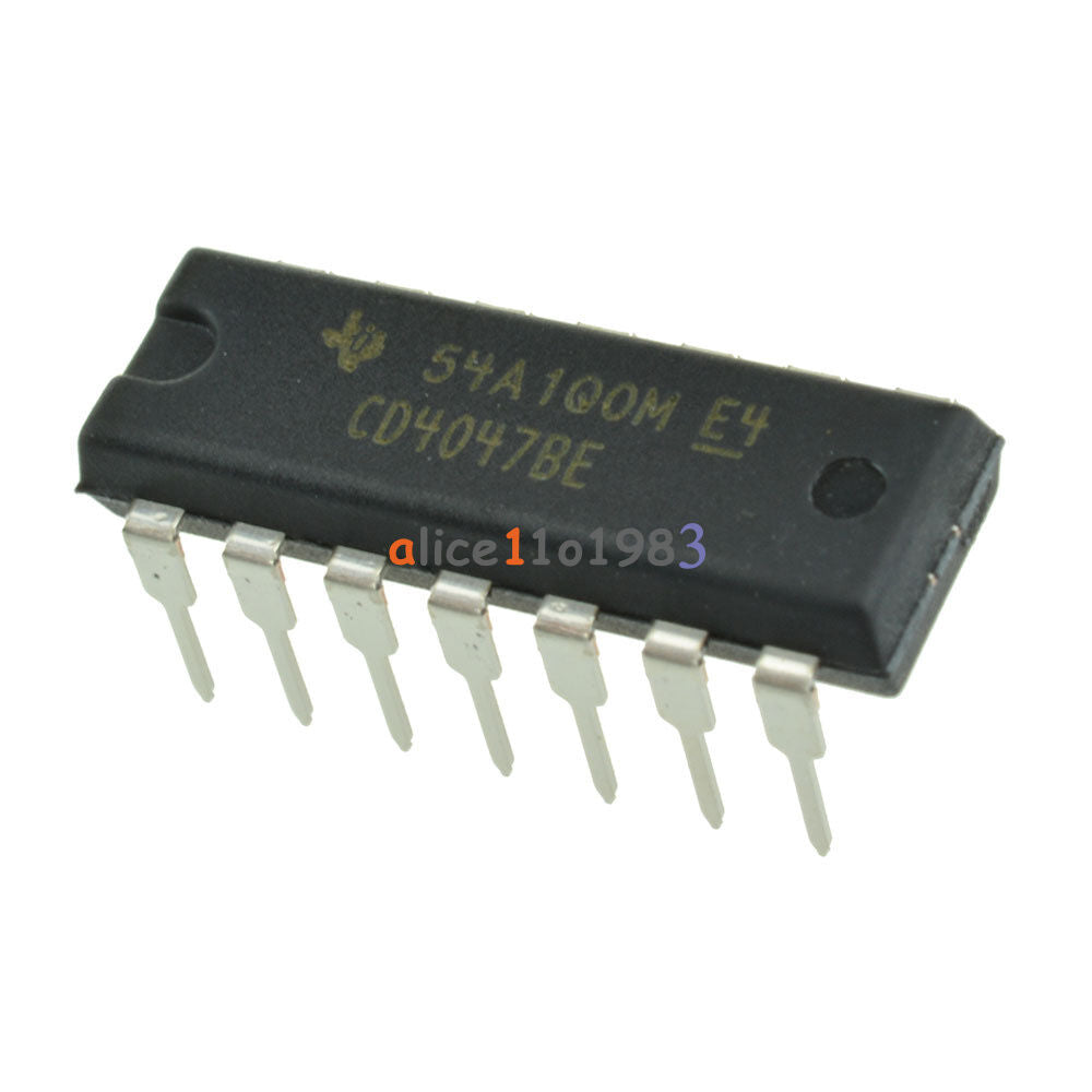 5PCS CD4047BE CD4047 CMOS Monostable Multivibrators DIP14 DIP-14 TI IC