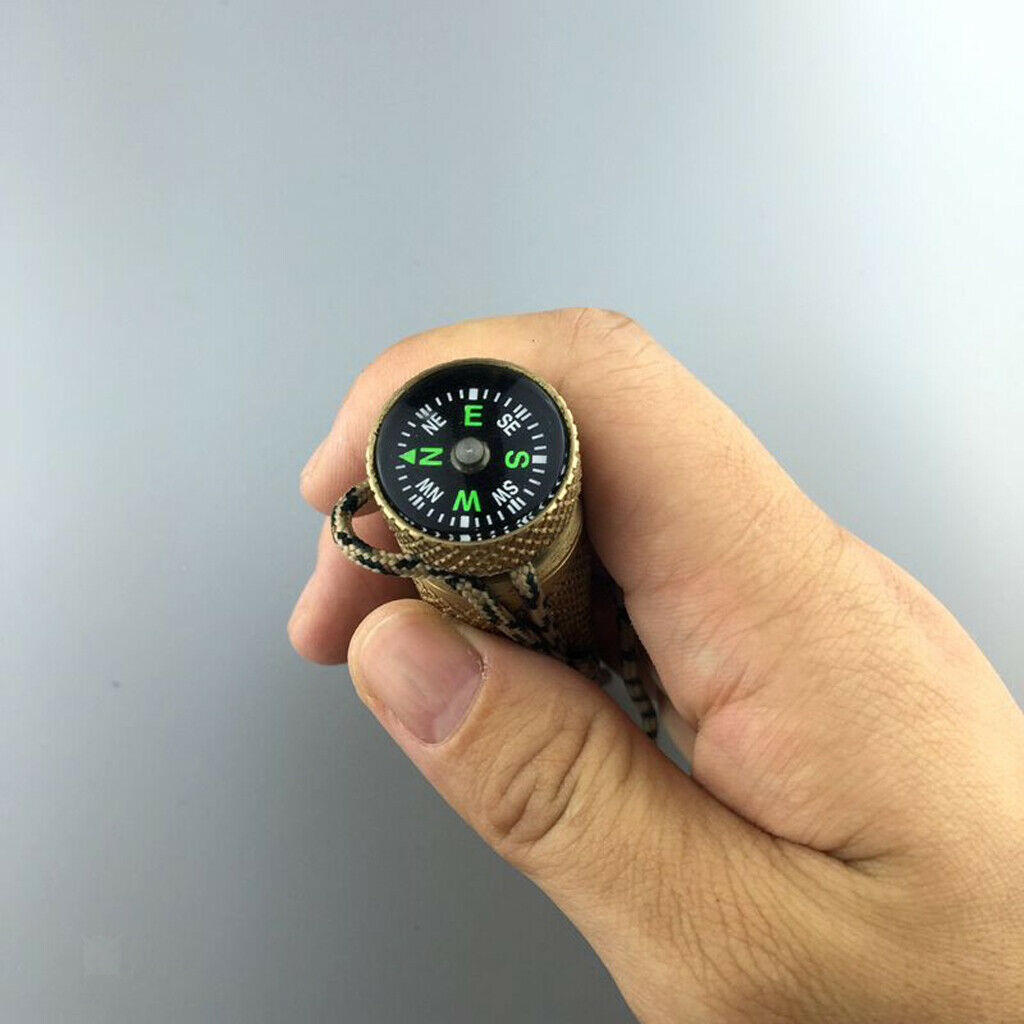 Portable Waterproof Brass Sealed Box Case Compass Outdoor Survival Camping