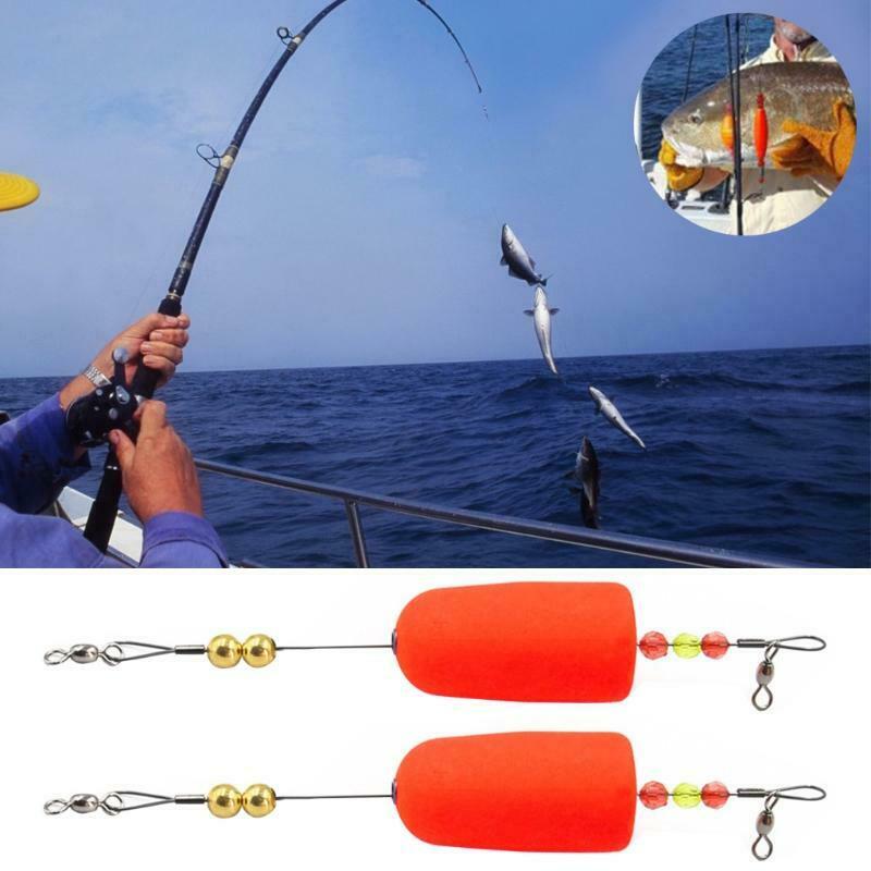 2 Pcs Fishing Bobber Slip Float Bobbers Fishing Float Foam Oval Stick Fish Float