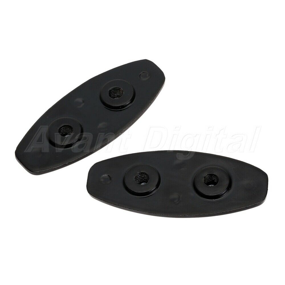 2Pcs Black Motorcycle Mirror Block Off Base Plates For Yamaha YZF-R1 1998 1999