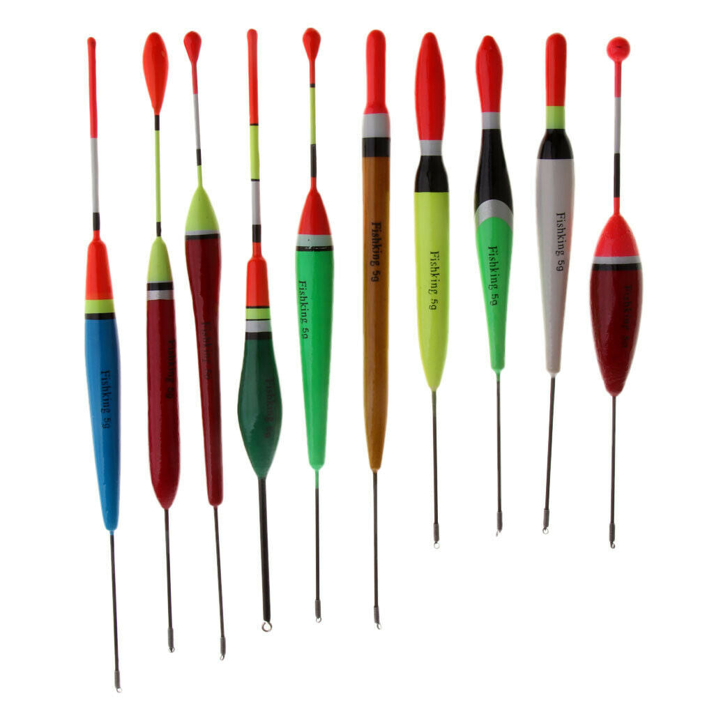 20Pcs Saltwater Fishing 4g 5g Balsa Wooden Floats Bobbers Crappie Panfish