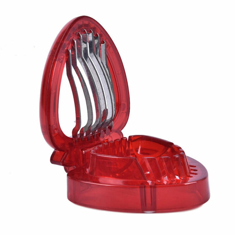 Chic Strawberry Berry Stem Gem Leaves Huller Remover Fruit Slicer Cutter .l8