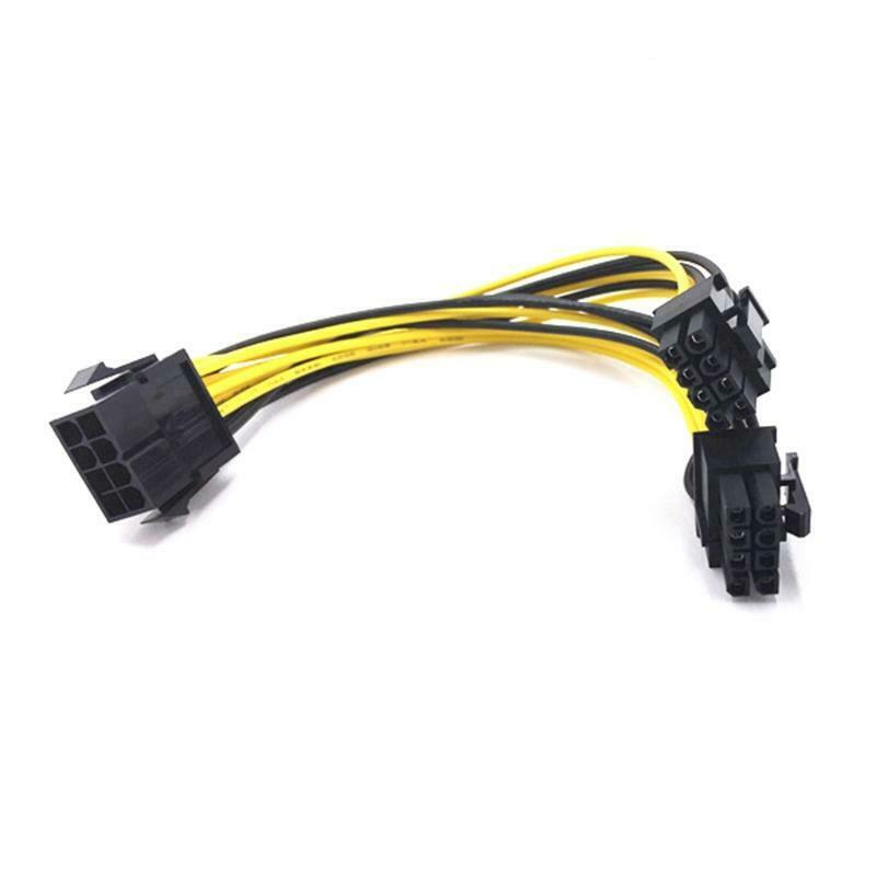 20cm 8 Pin to 8 Pin Adapter 8 Pin to Dual PCIe 8 Pin Graphics Card Power Cables