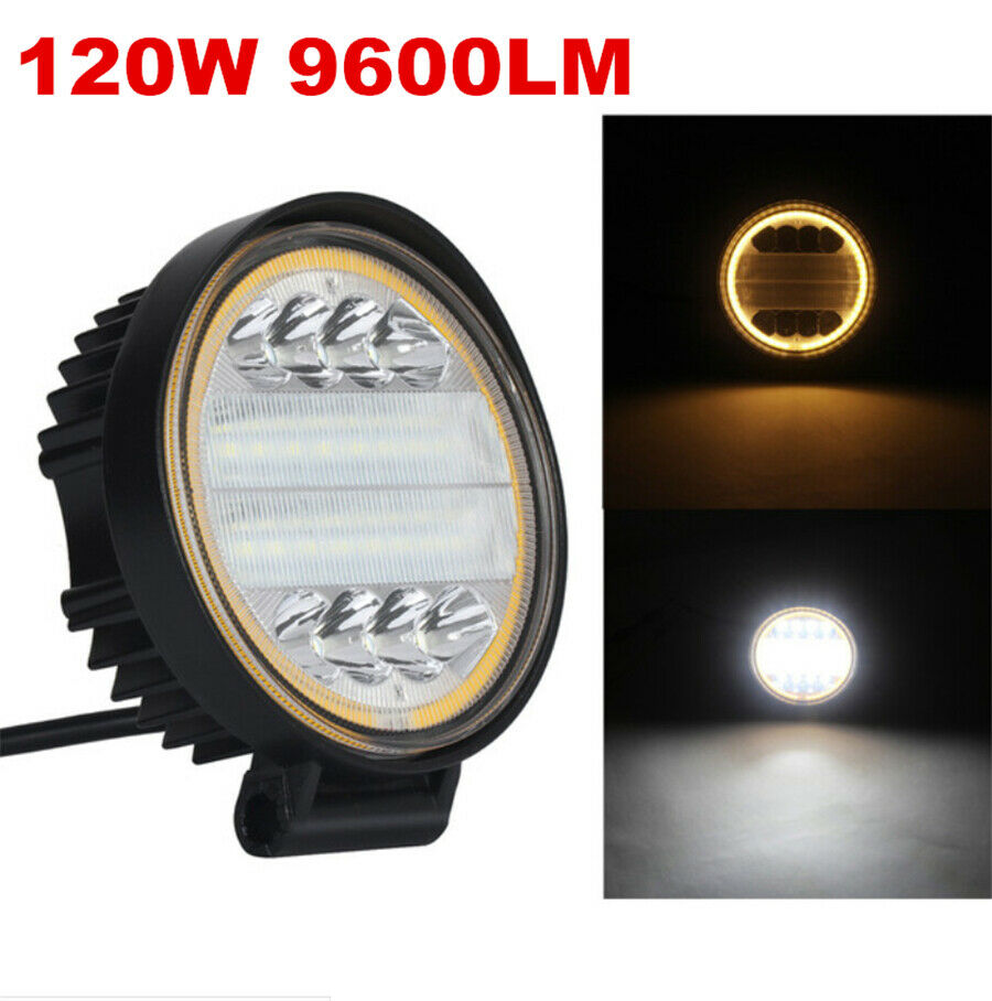 4.5 '' Osram LED Driving Lights Flood Beam Angle Eye 120W 9600LM 4x4 OffRoad SUV
