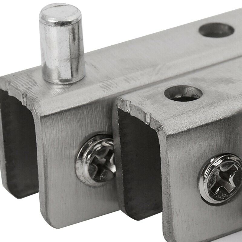 Stainless Steel Glass Door Pivot Hinge Double Head Magnetic Catch Set for 5-8MJ5