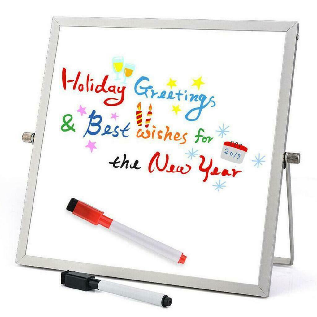 Dry Erase White Board Handheld Memo Board to Do List Kids Gift 25x35cm