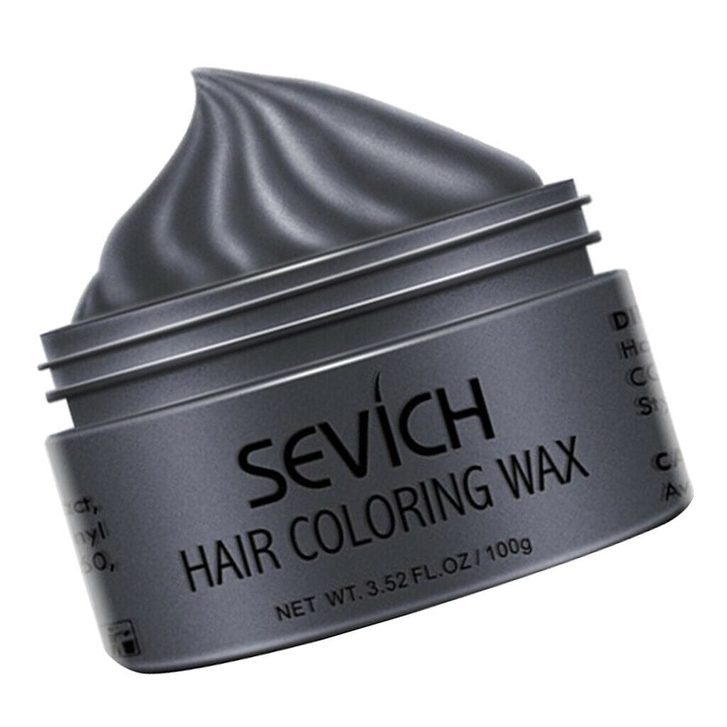 Quick Drying Hair Wax Dye Salon DIY Festival Molding Coloring Wax Mud Black