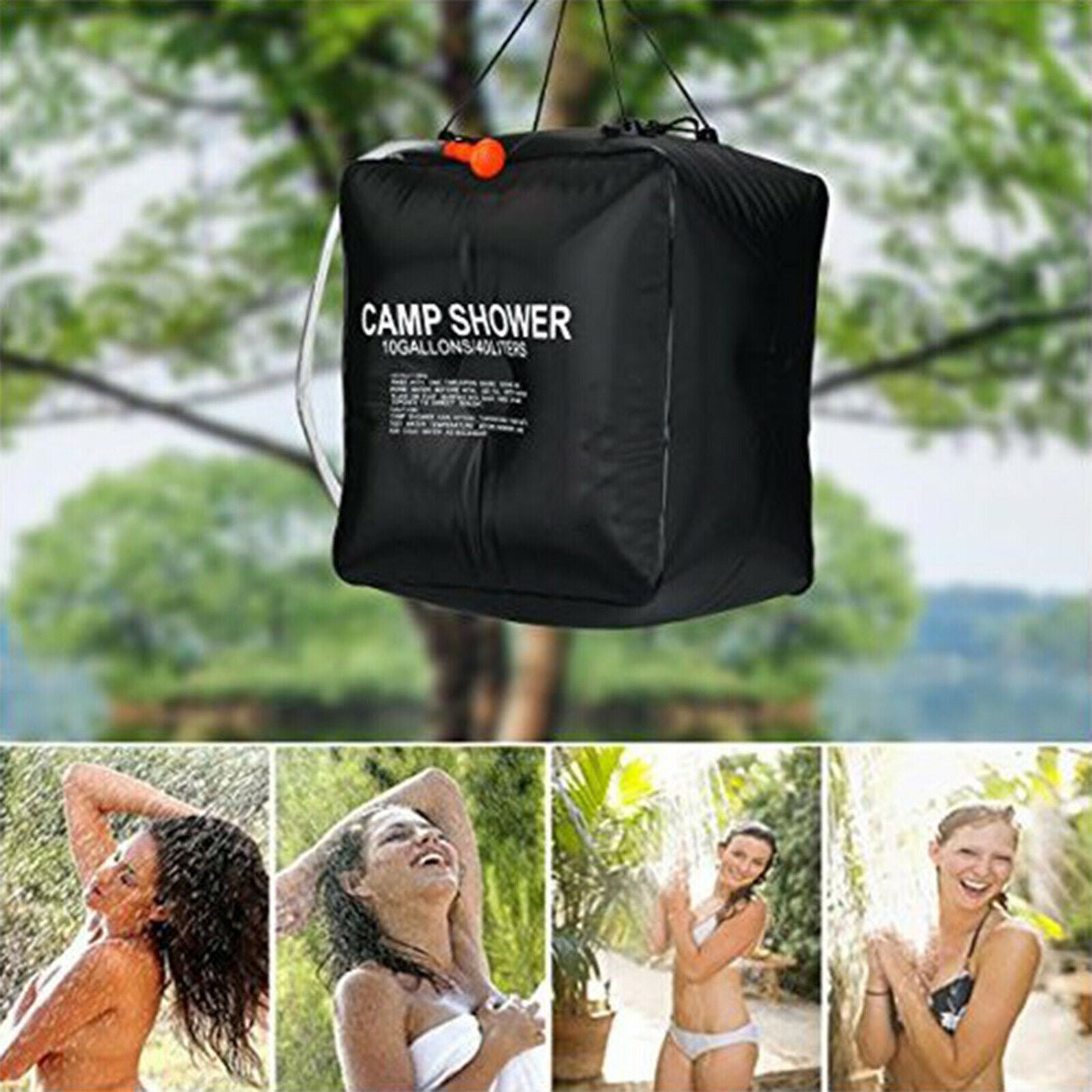 Camp Solar Shower Bag 40L Solar Sun Heating Camping Bath Bag Travelling