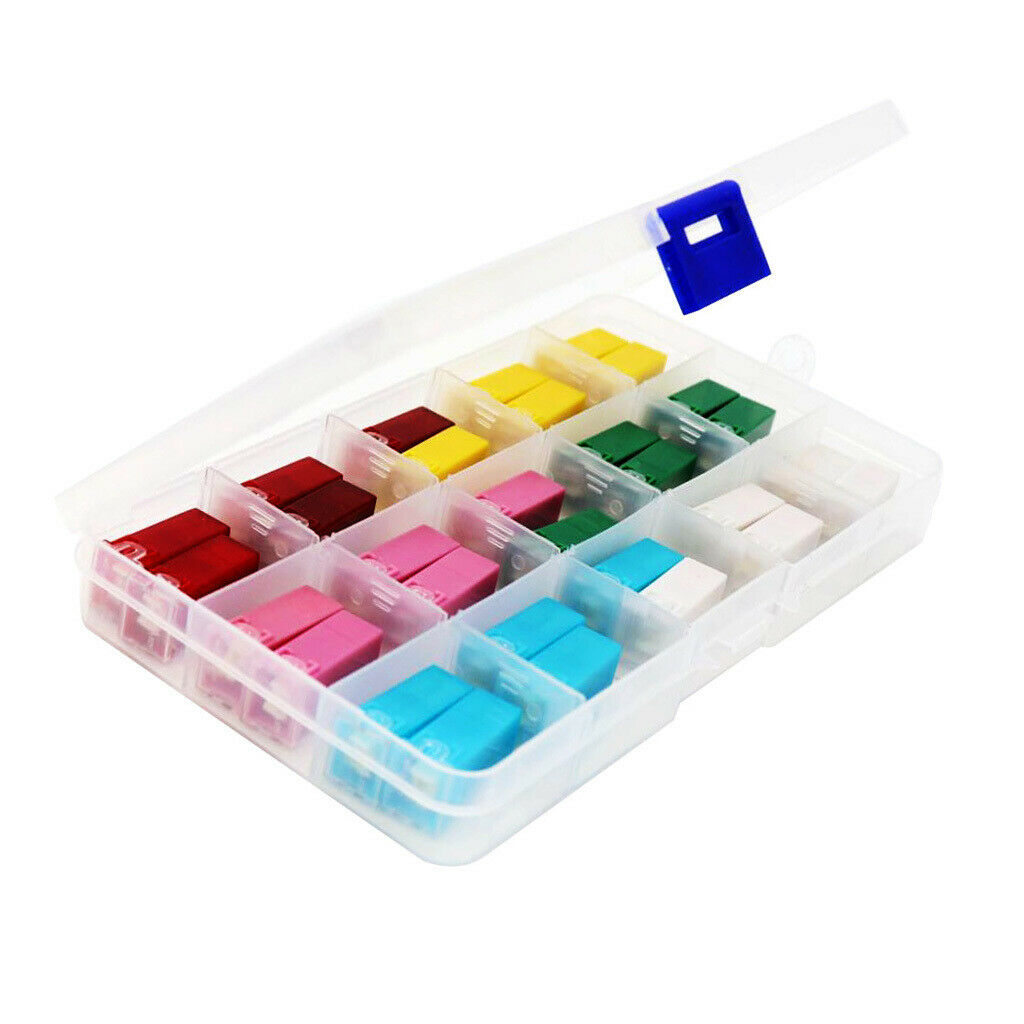30pcs Jcase Long Foot Square Insert Fuses 20A 25A 30A 40A 50A 60A F2828-Z