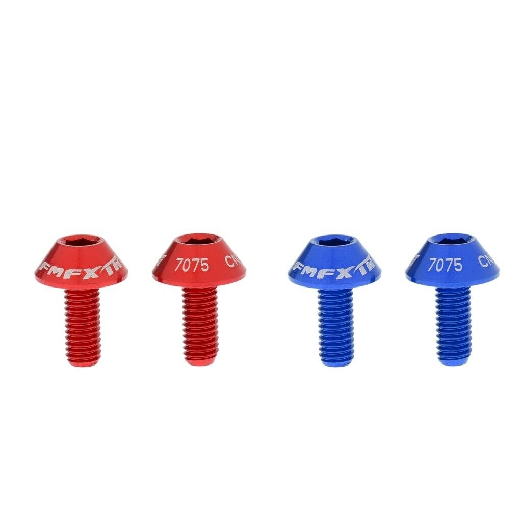 4x  Bike Cycle Water Bottle Cage M5 X 12 Mm Hex Head Screw