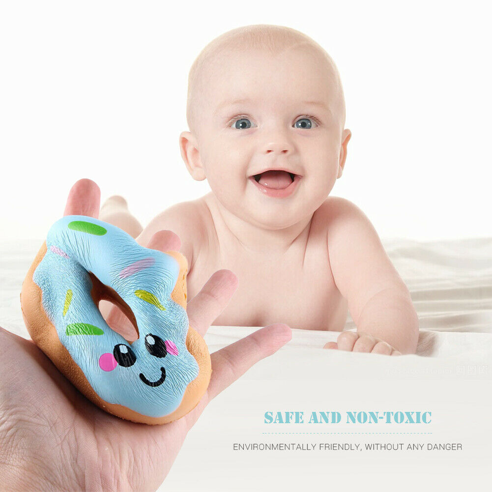 2Pcs Slow Rebound Donut Child Vent Toys For Kids Pinch Decompression Toys