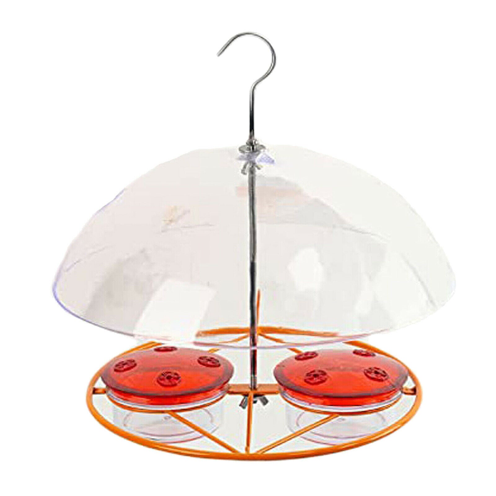 Bird Feeder w/ Clear Roof Squirrel Proof Garden Hanging Garden Patio Decor