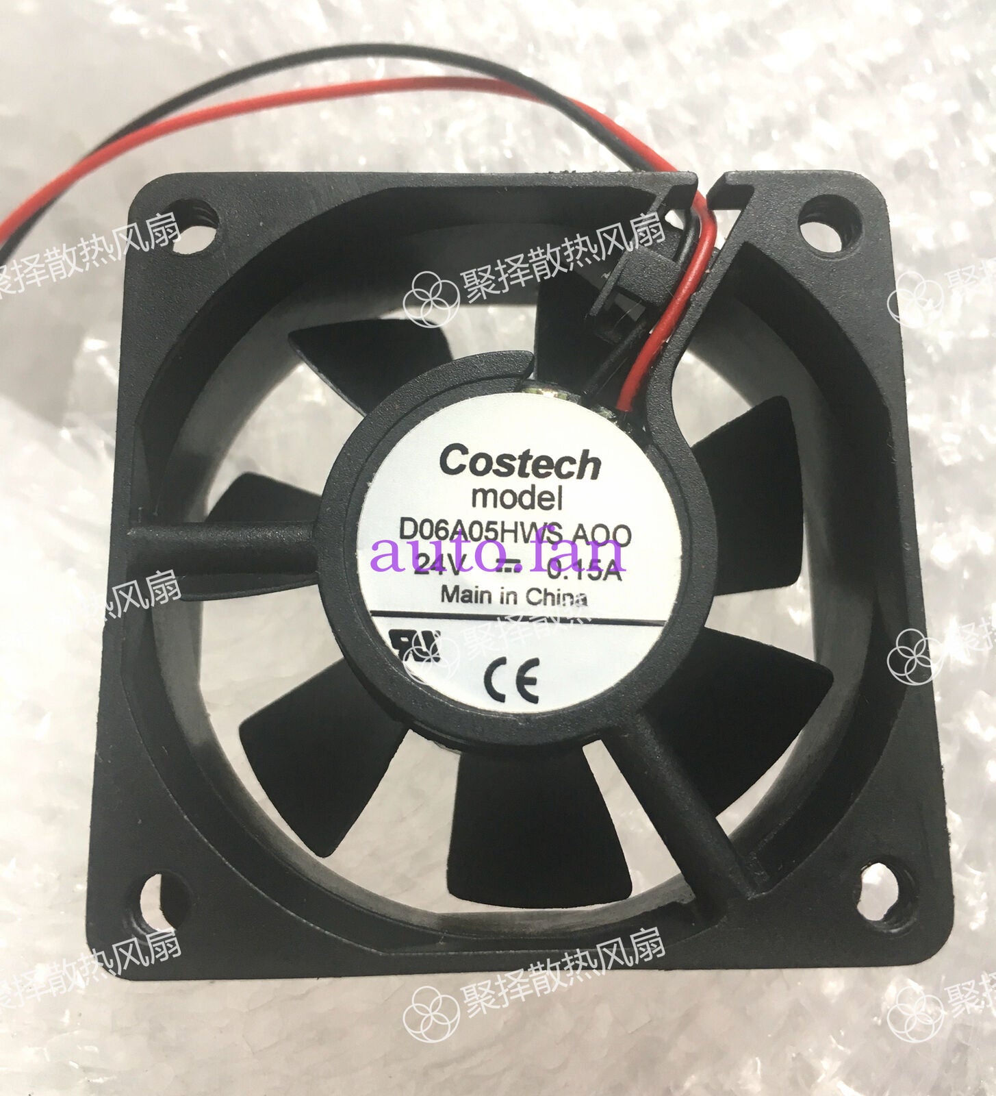 For COSTECH D06A05HWS A00 inverter cooling fan DC24V 0.15A 6CM 2wire