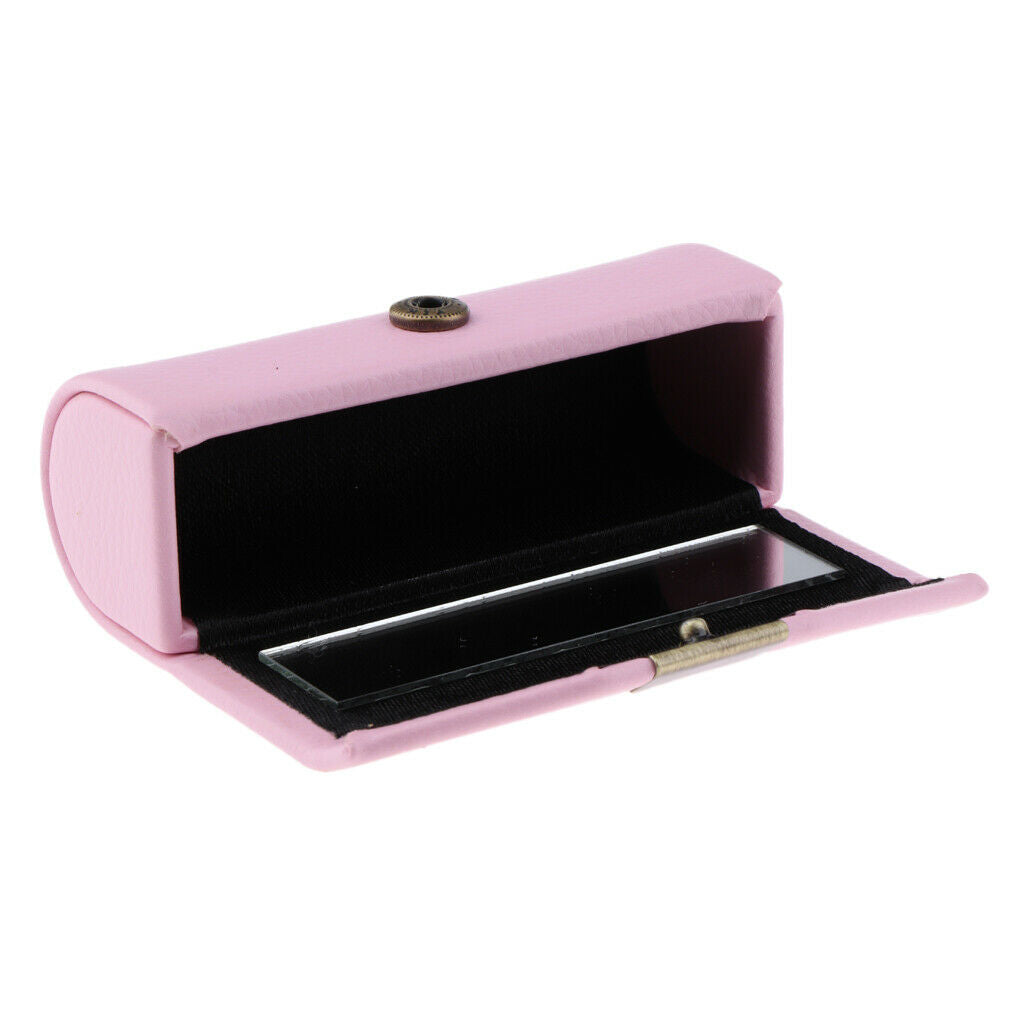 Colorful Leather Lipstick Case Gifts Organizer Bag Lipstick Holder Durable Soft