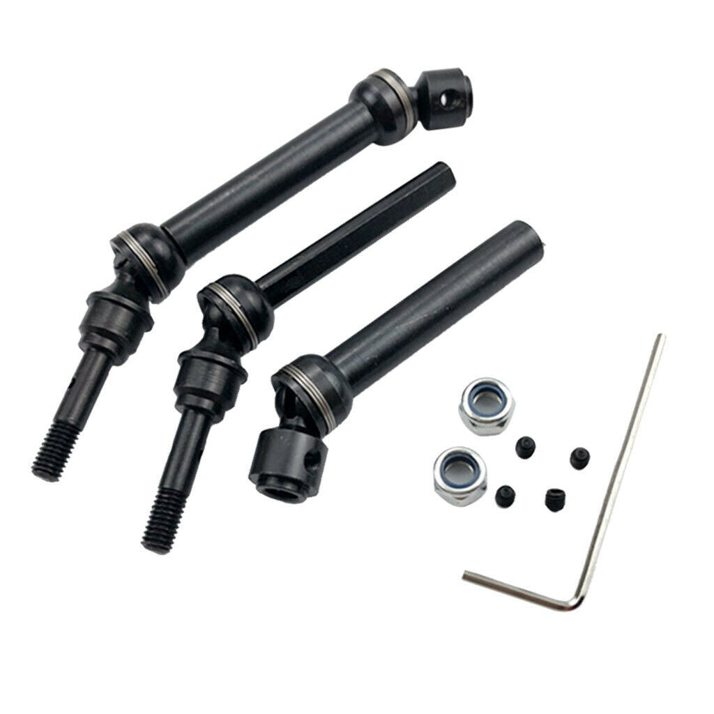 1/10 Scale Steel Front Rear Drive Shafts for 4X4 Short Truck Upgrade Part