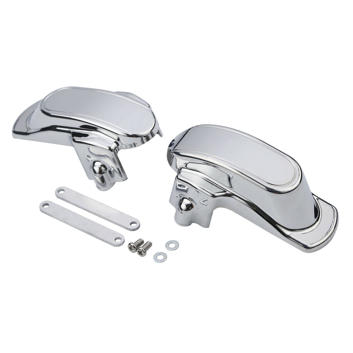 Chrome Rear Frame Axle Covers Fit For Street Bob FXDB Low Rider FXDL Switchback