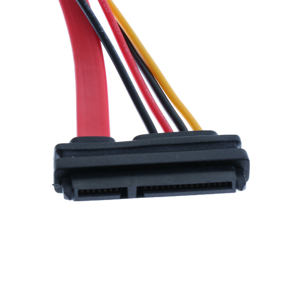22 Pin 7+15 pin Male To Female SATA Data HDD Power Combo Extension Cable