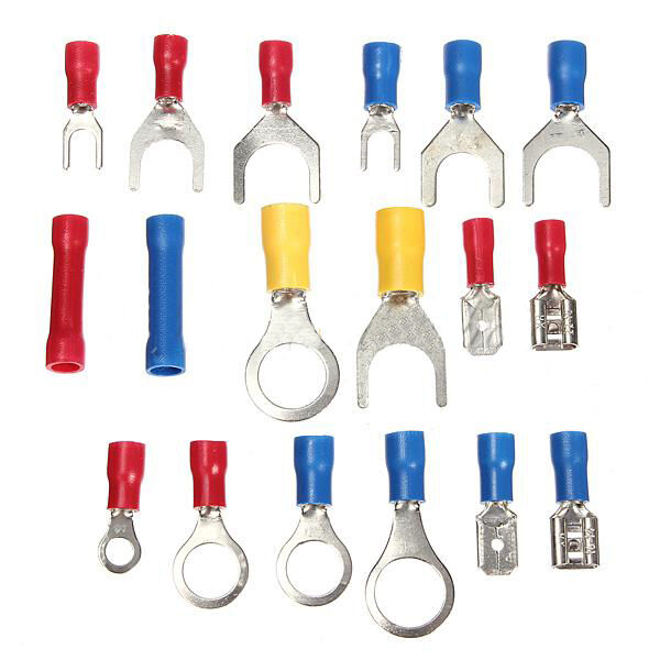 520 PCS ASSORTED WIRE CONNECTORS TERMINALS KIT - ELECTRICAL WIRING SPLICE 22-10