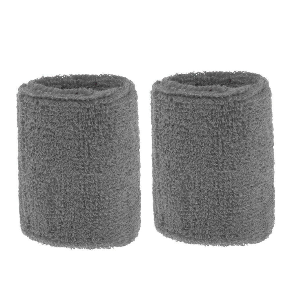4Pcs Sweatband Wristband Unisex Cotton for Sports Gym Tennis Running Cycling