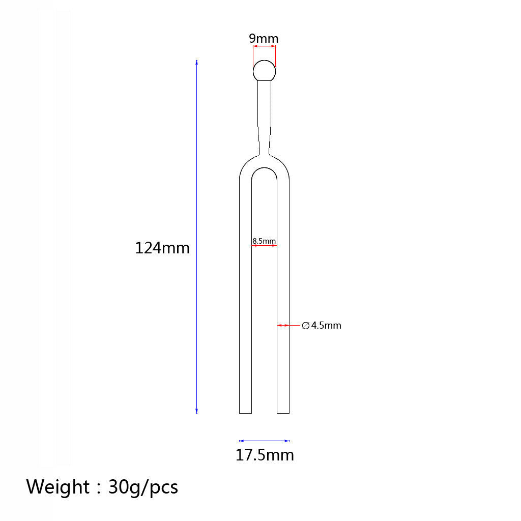 440HZ Metal Tuning Fork Tuner for Violin Guitar Musical Instrument